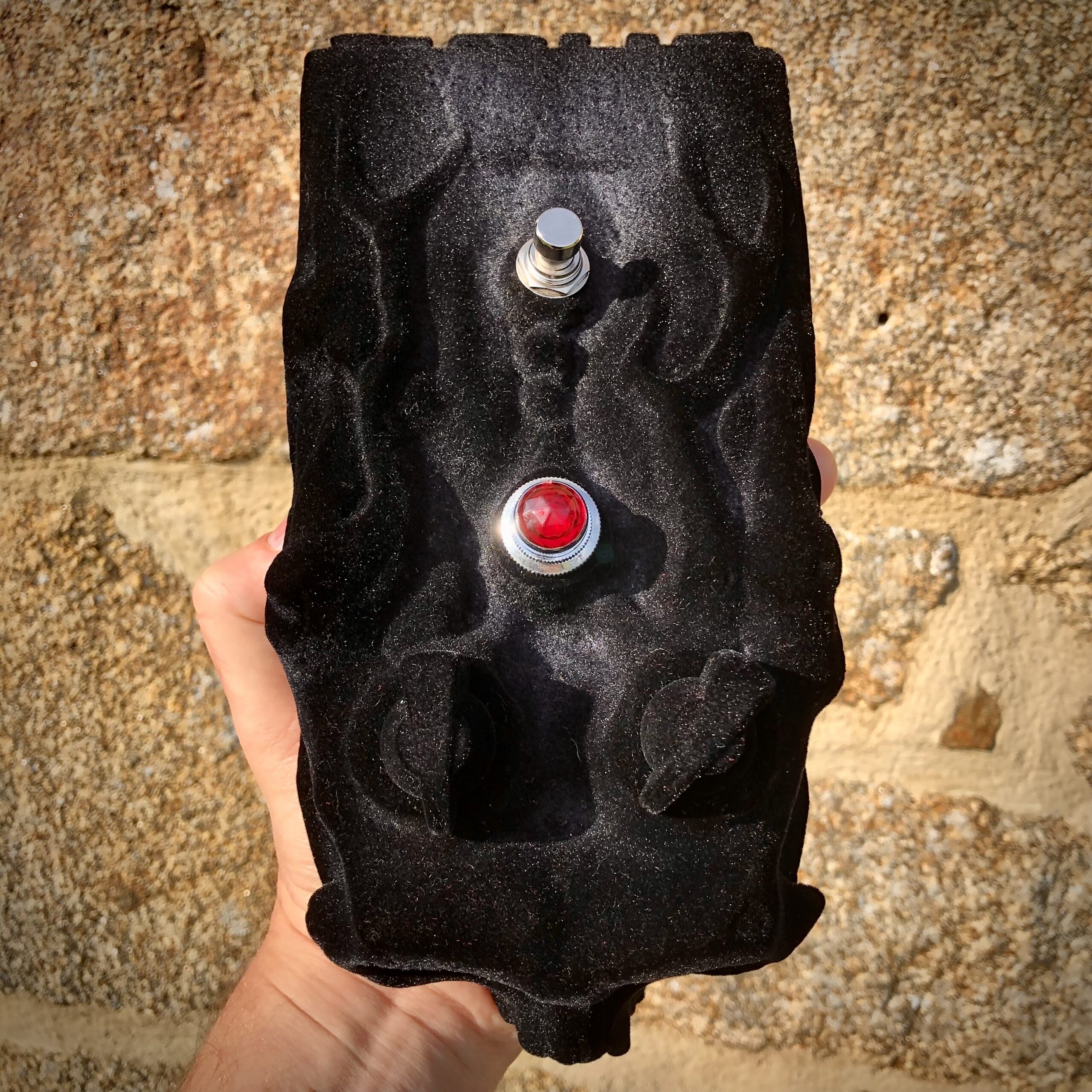 All Black Flocked Skullfuzz - Image 4